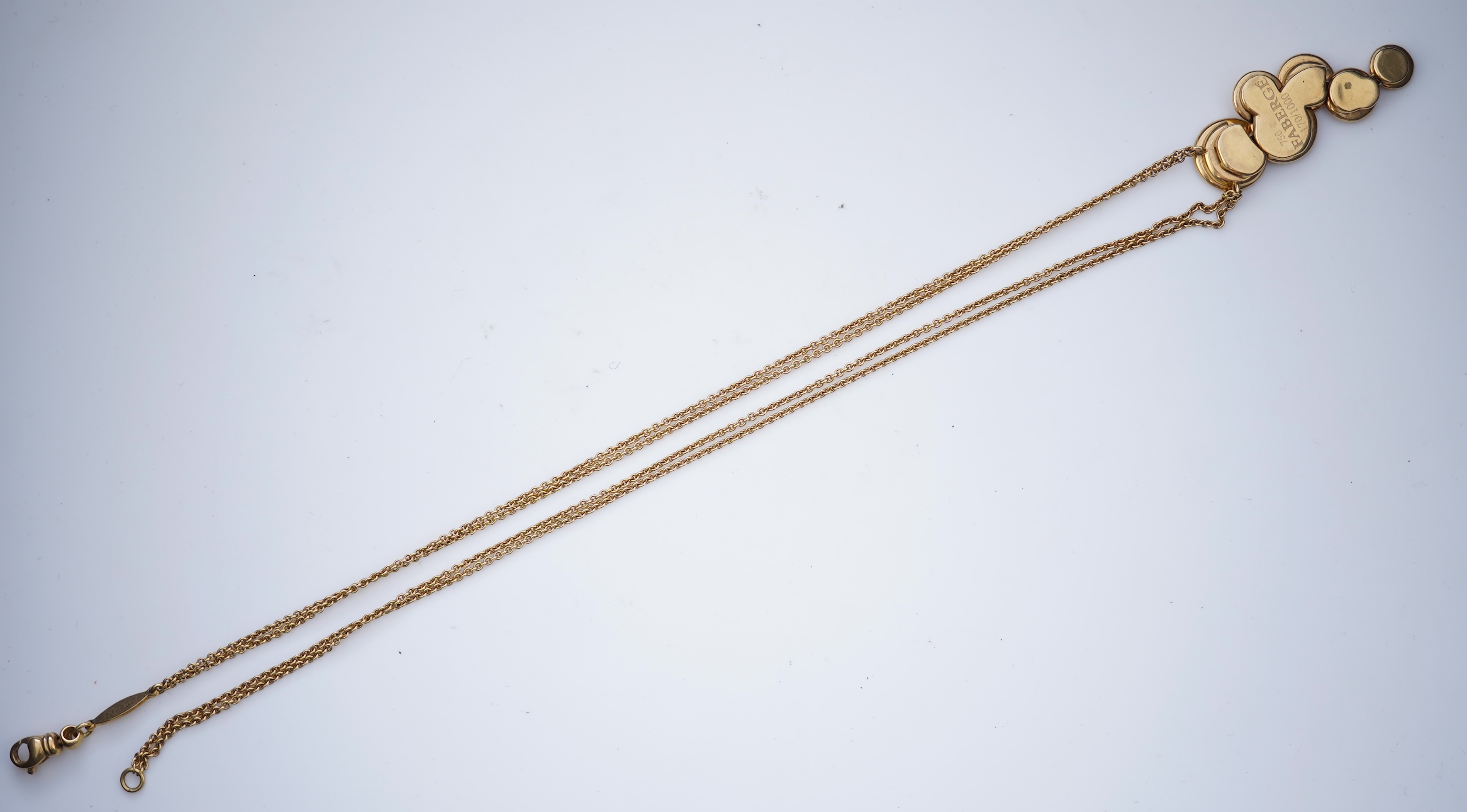 Fabergé, a modern enamel and diamond pendant necklace